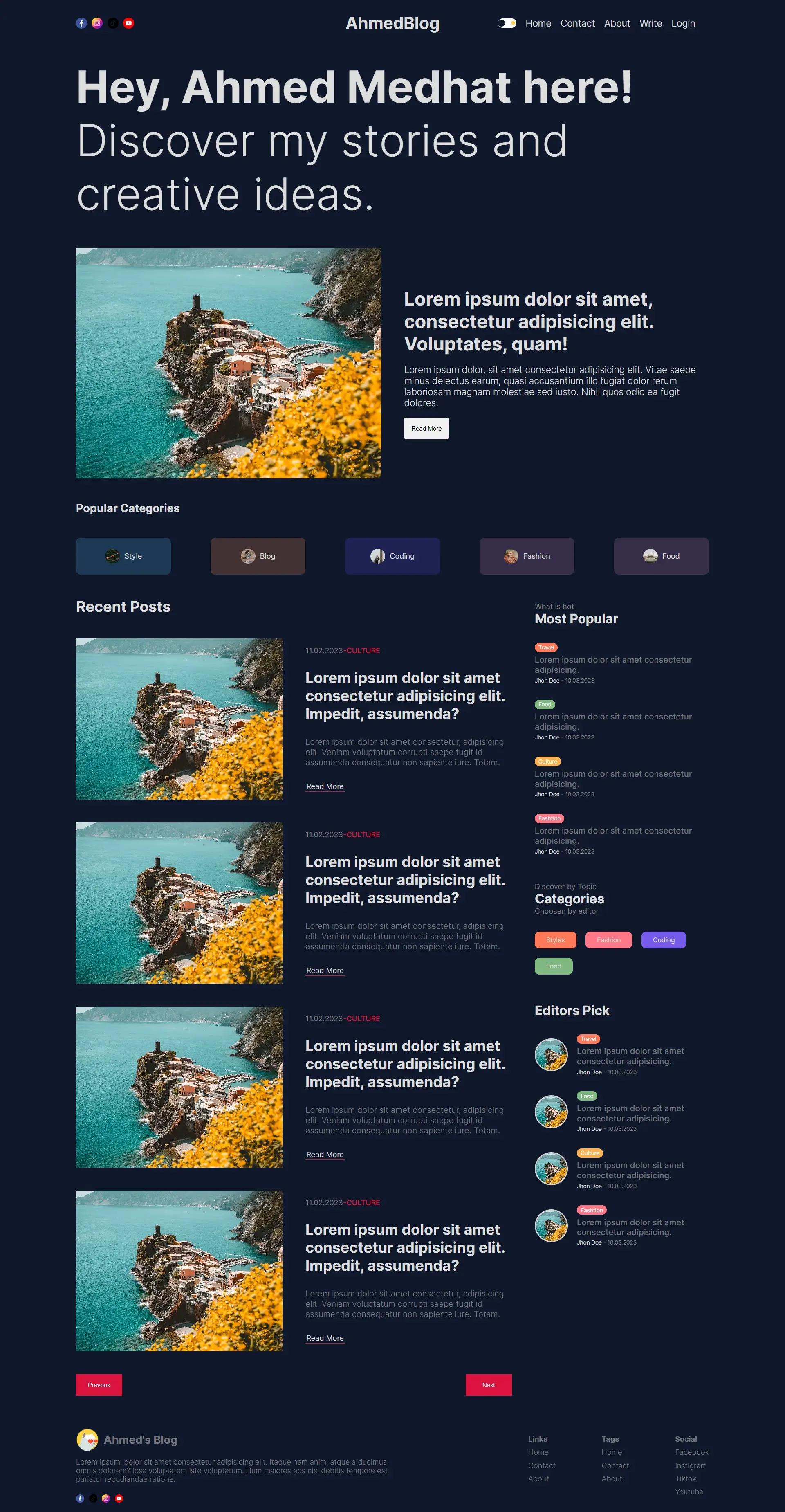 Blog Platform — Next.js CMS with real-time features